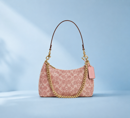 Teri Bag In Signature Beaded Satin