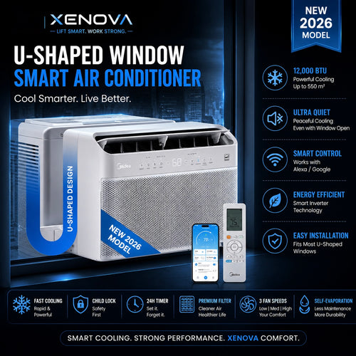 Xenova  U-Shaped 12k BTU Window Air Conditioner