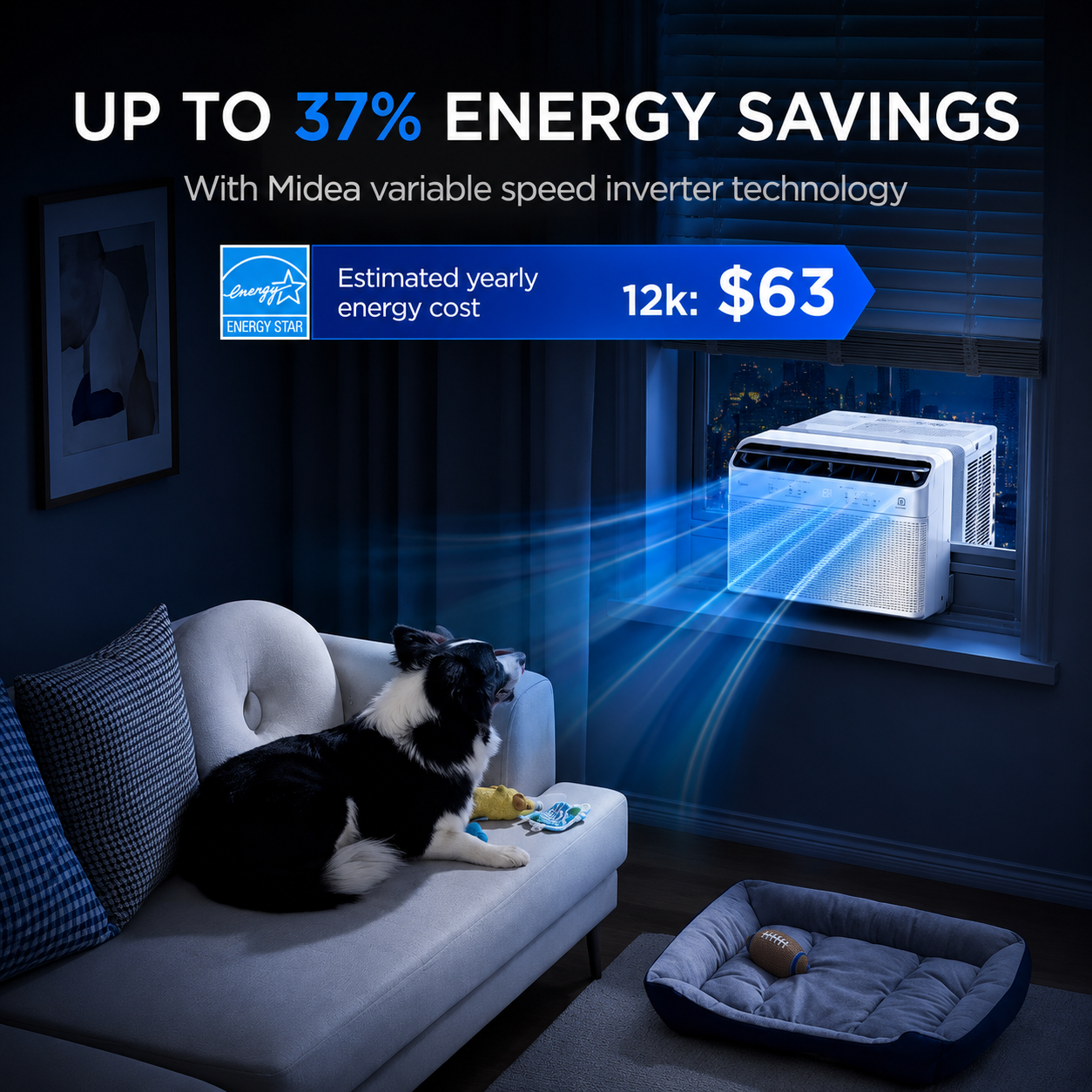 Xenova  U-Shaped 12k BTU Window Air Conditioner