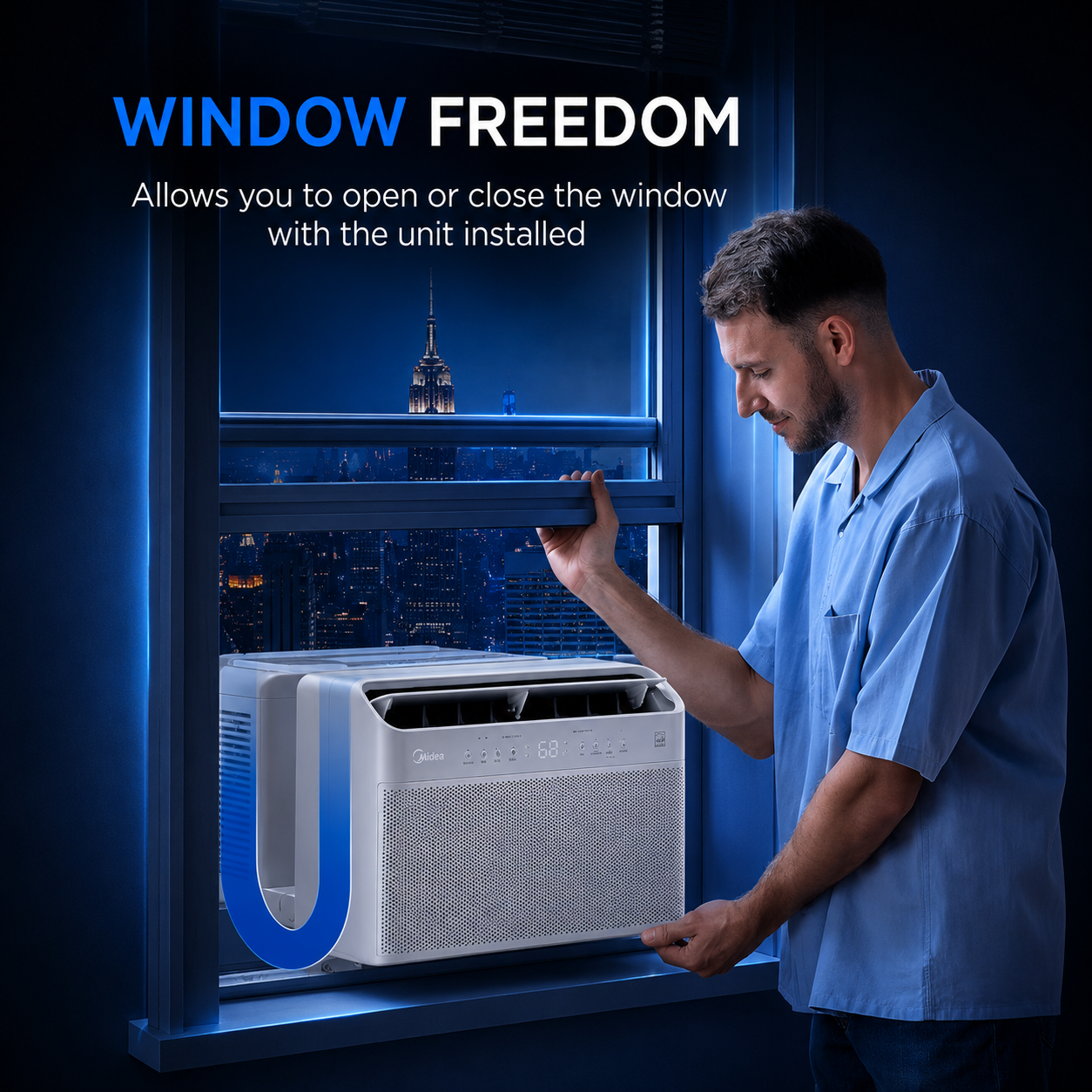 Xenova  U-Shaped 12k BTU Window Air Conditioner