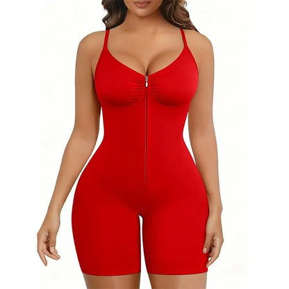 Tummy Control Zip-Up Shapewear Body Suit
